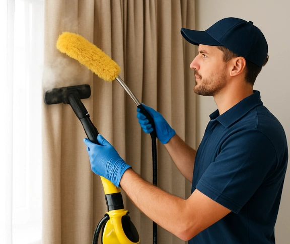Trusted blind cleaning technician Matty Curtain Cleaning sefton-nsw QLD