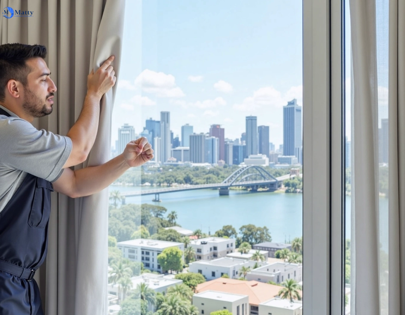 Professional curtain steam cleaning service sefton-nsw QLD by Matty Curtain Cleaning